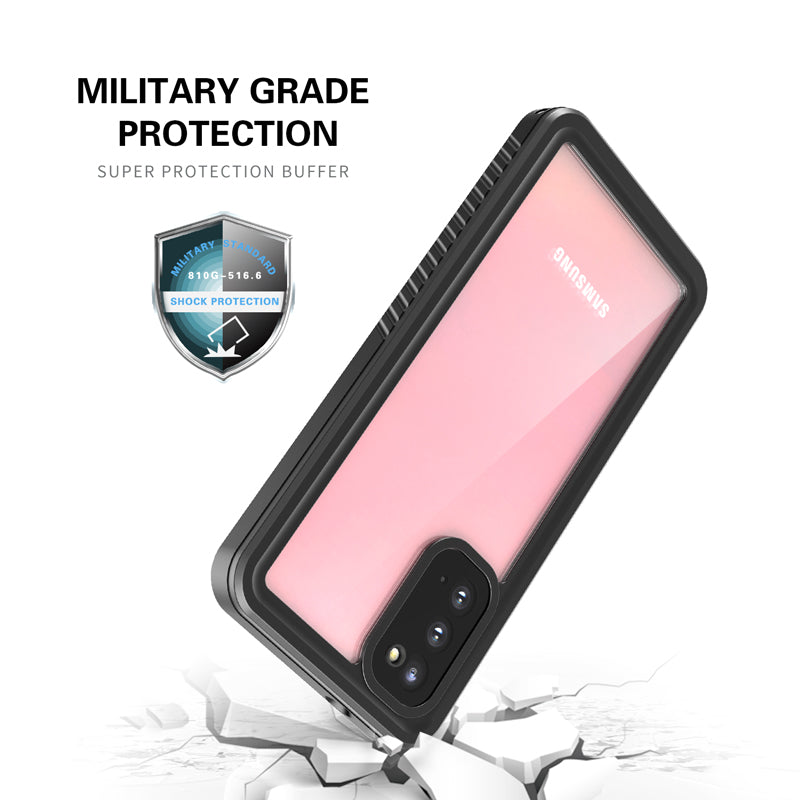 FS Series For Samsung Galaxy S20 5G IPX8 Waterproof Case Full Body Shockproof Clear Phone Cover FS Series For Samsung Galaxy S20 5G IPX8 Waterproof Case Full Body Shockproof Clear Phone Cover